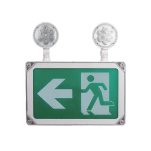 Standard Fire Safety SD-7125 Waterproof Running Man Emergency Light Sign, 2-LED Lamp