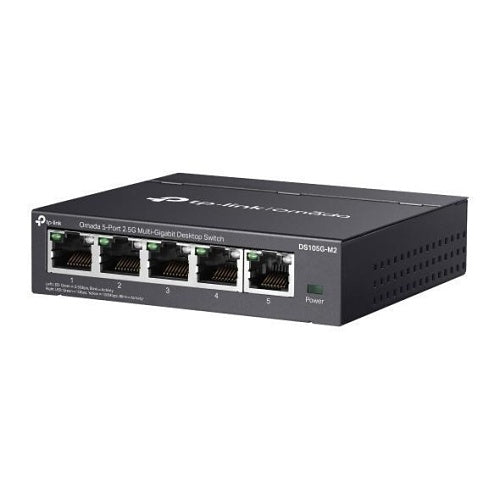 TP-Link DS105G-M2 Omada Unmanaged 5-Port 2.5G Multi-Gigabit Desktop Switch