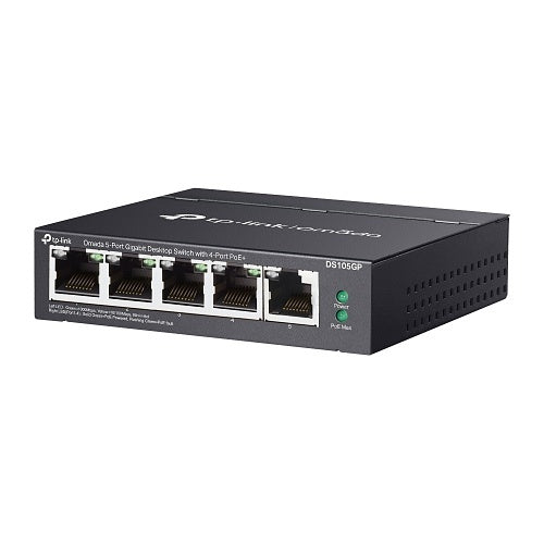 TP-Link DS105GP Omada Unmanaged 5-Port Gigabit Desktop Switch with 4-Port PoE+