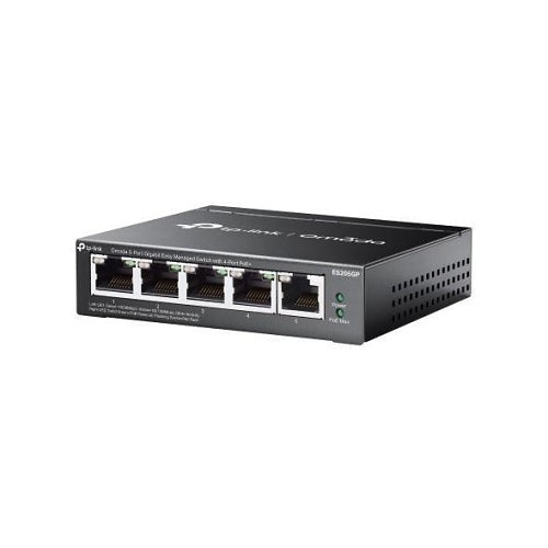 TP-Link ES205GP Omada Agile 5-Port Gigabit Easy Managed Switch with 4-Port PoE+