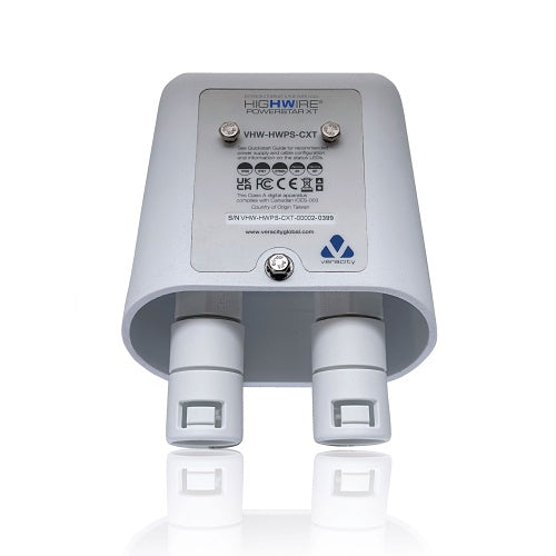 Veracity VHW-HWPS-CXT HIGHWIRE Powerstar XT External Ethernet & PoE Over Coax Camera Adapter, IP66/IP67/IP69K, NEMA 4X/6