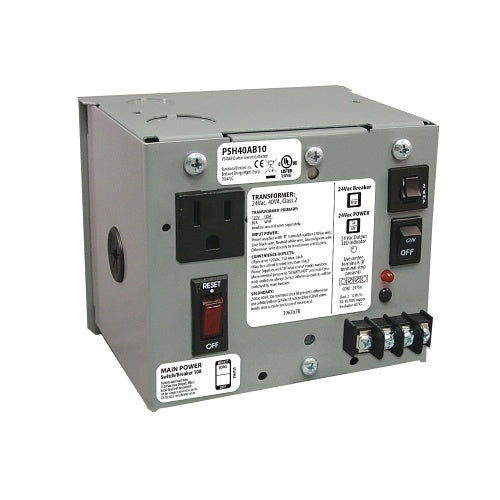 Functional Devices PSH40AB10 Power Supply 40VA 120V to 24VAC