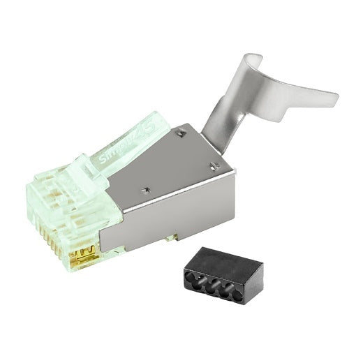 Simply45 S45-1150 CAT6 Shielded External Ground Standard We/Ss Rj45 with Bars45