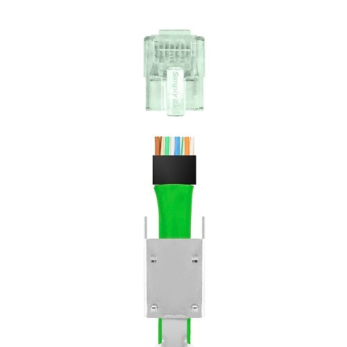 Simply45 S45-1150 CAT6 Shielded External Ground Standard We/Ss Rj45 with Bars45