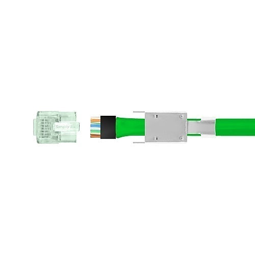 Simply45 S45-1150 CAT6 Shielded External Ground Standard We/Ss Rj45 with Bars45