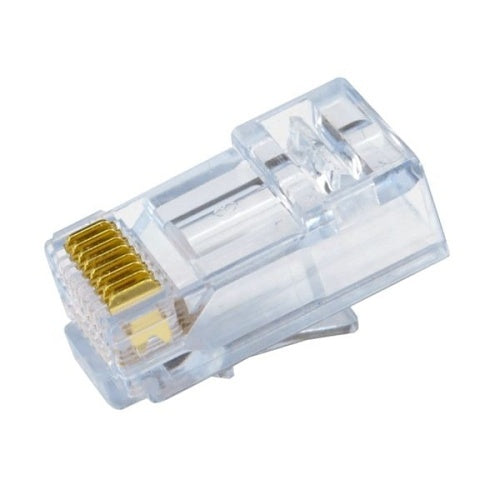 Simply45 S45-1500 CAT5e Unshielded Pass Through RJ45 Modular Plugs, 100-Pack