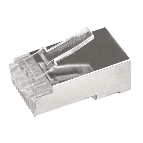 Simply45 S45-1550 CAT5e Shielded Internal Ground, Pass Through Rj45
