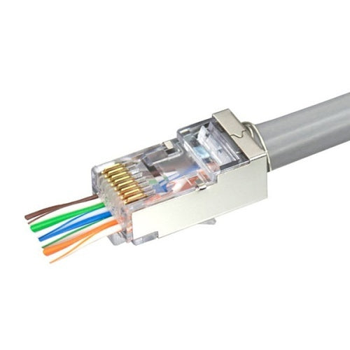Simply45 S45-1550 CAT5e Shielded Internal Ground, Pass Through Rj45