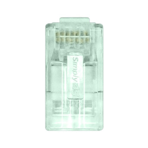 Simply45 S45-1600P CAT6 Unshielded Pass Through RJ45, 100-Pack