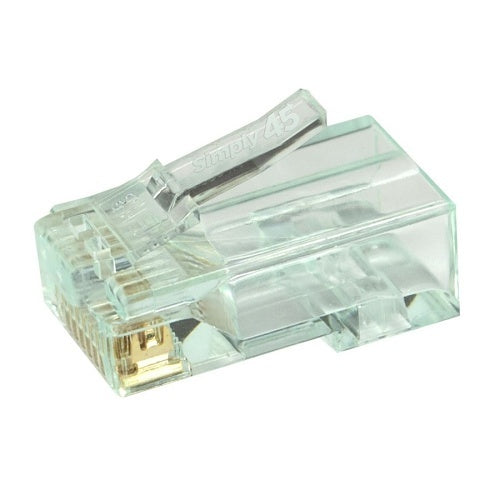 Simply45 S45-1600 CAT6 Unshielded Cable, Pass Through RJ45, 100-Pack