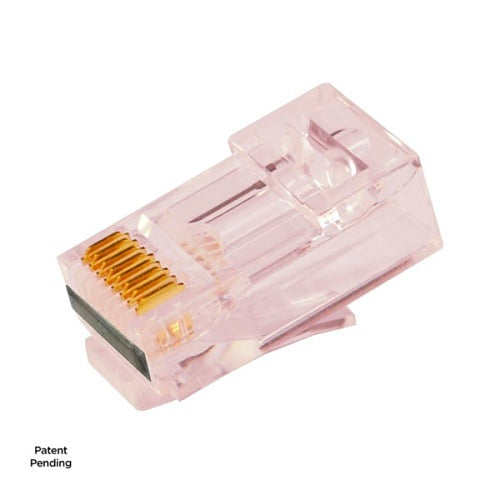Simply45 S45-1700P Proseries CAT6/6a Unshielded Connector, Pass Through RJ45 with Cap45, 100-Pack