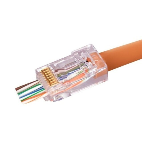 Simply45 S45-1700 CAT6/6a Unshielded, Staggered, Pass Through RJ45, 100-Pack