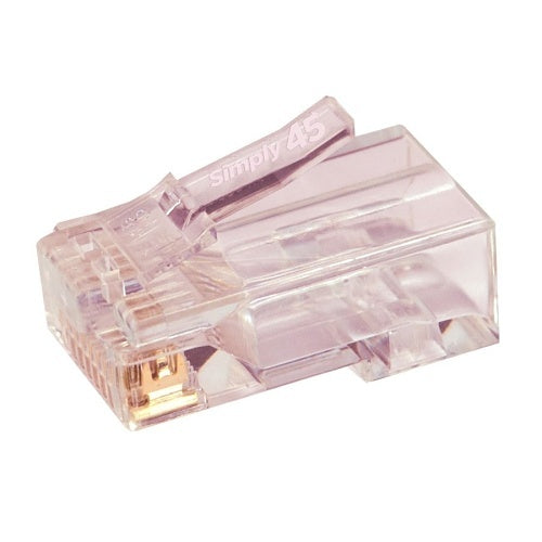 Simply45 S45-1700 CAT6/6a Unshielded, Staggered, Pass Through RJ45, 100-Pack