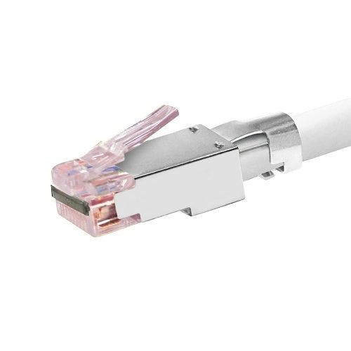 Simply45 S45-1750P Pro Series CAT6/6a STP Shielded External Ground, Pass-Through RJ45 with Cap45 and Bar45