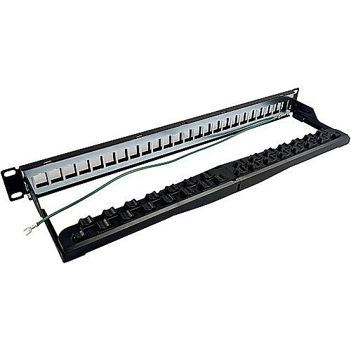 Simply45 S45-2024SU 24-Port Shielded Unloaded Keystone Patch Panel
