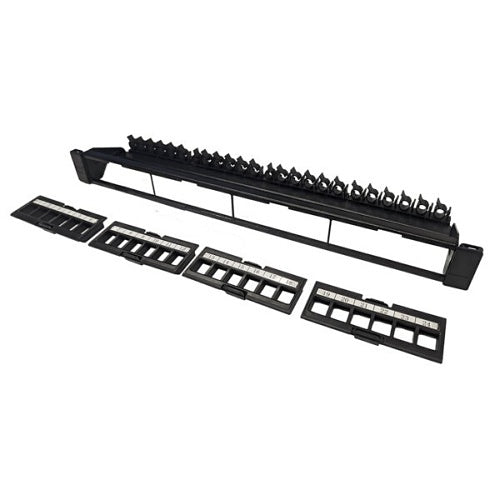 Simply45 S45-2024UP 24-Port Unloaded Unshielded Keystone Patch Panel