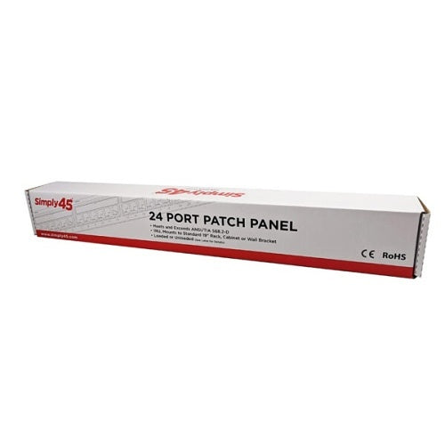 Simply45 S45-2024U Unloaded 24-Port Unshielded Keystone Patch Panel