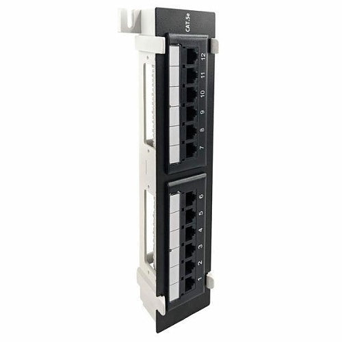 Simply45 S45-2512 Network Patch Panel, 12 Port CAT5E, Loaded