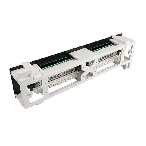 Simply45 S45-2512 Network Patch Panel, 12 Port CAT5E, Loaded