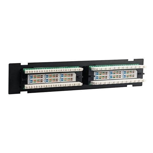 Simply45 S45-2512 Network Patch Panel, 12 Port CAT5E, Loaded