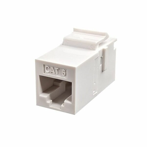 Simply45 S45-3260W-25 CAT6 UTP Keystone Feed-Thru Coupler, White