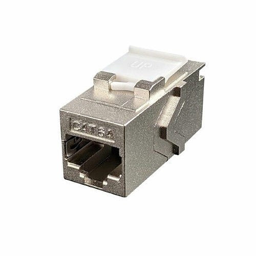 Simply45 S45-3275-25 10G Shielded Keystone Feed-Thru Coupler, 25-Pack, Nickel