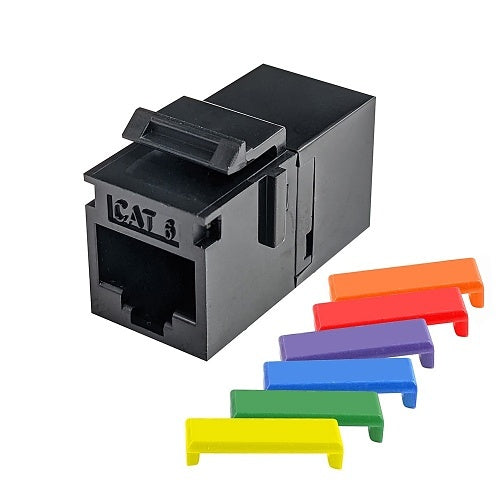 Simply45 S45-3260B-25 CAT6 UTP Keystone Jack, Black