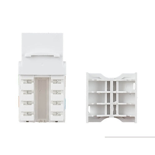 Simply45 S45-3690W CAT6 Unshielded 90˚ Keystone Jack, White