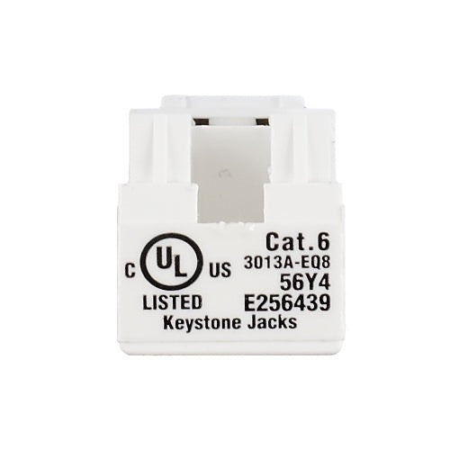 Simply45 S45-3690W CAT6 Unshielded 90˚ Keystone Jack, White