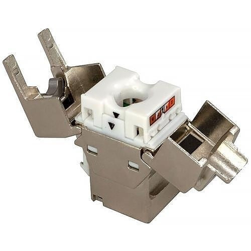Simply45 S45-3750-25 10GBaseT STP 180° Shielded Keystone RJ45 Jack