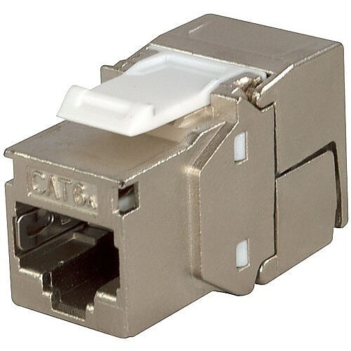 Simply45 S45-3750 10G Rated 180° Shielded Keystone Jack, Toolless