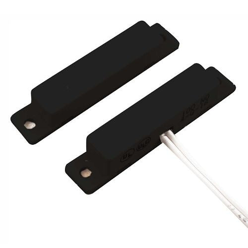 GRI 100-12-BL 100 Series Standard Gap Miniature Surface Mount Switch Set, Flanged, Closed, N/O, A, Black