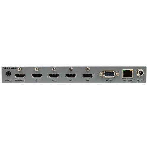 Gefen EXT-UHD600-41 4K Ultra HD 600 MHz 4x1 Switcher for HDMI with HDCP 2.2 and HDR 4K 60 Hz, 4:4:4
