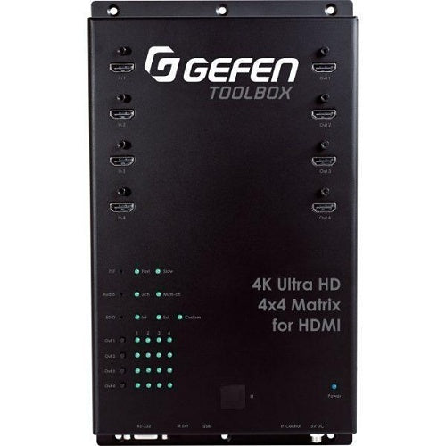 Gefen GTB-HD4K2K-444-BLK 4×4 Matrix for HDMI 4Kx2K, Black