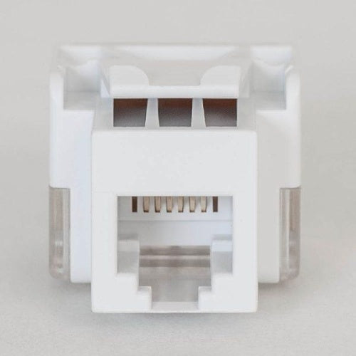 ICC IC1076VTWH RJ11 Voice Keystone Jack, EZ Style