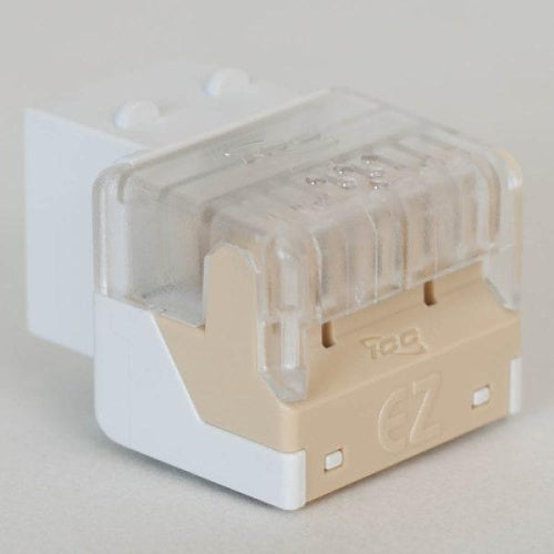 ICC IC1076VTWH RJ11 Voice Keystone Jack, EZ Style