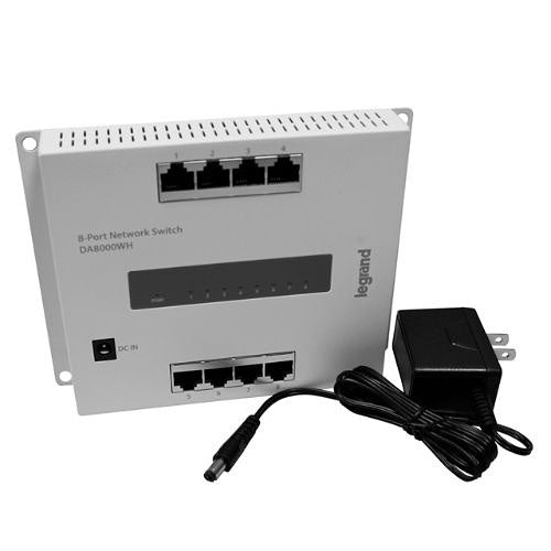 On-Q DA8000WH 8-Port Network Switch