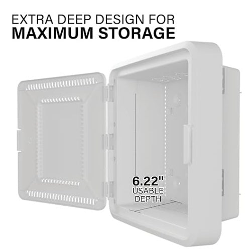 On-Q ENP1550DNA 15\\" Plastic Enclosure with Deep Trim-Ring and Hinged Door