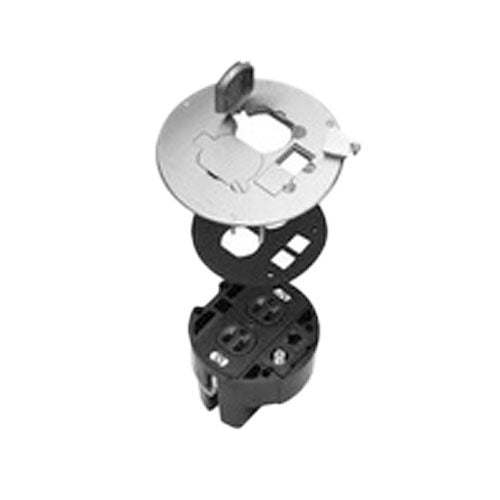 Pass & Seymour PS863TRCAL Floor Box Round Dual Volt Flip Lid Cover