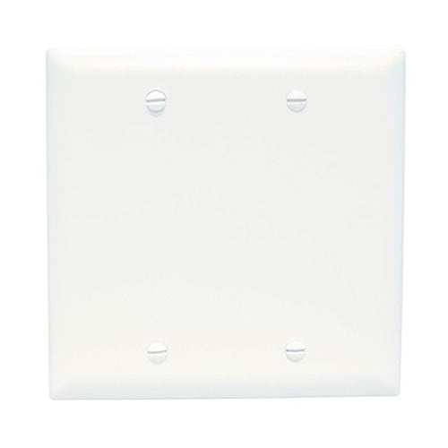 Pass & Seymour Blank Plates Box Mounted, Two Gang, White TP23W