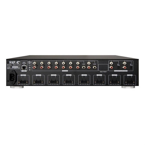 URC HDA-8100 Total Control Multi-Zone Amplifier, 8-Source, 8-Zone Stereo Audio or 16-Zone Mono Audio Distribution
