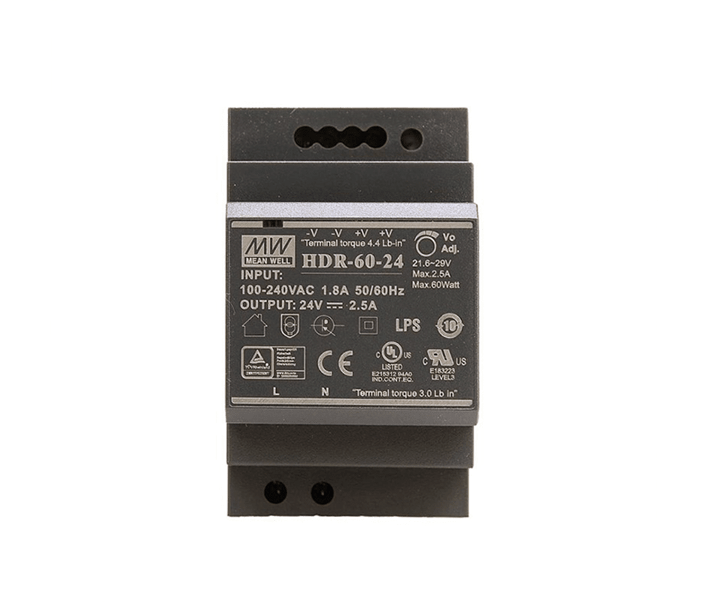 Mean Well DIN Rail 60 Watt 24V Power Supply