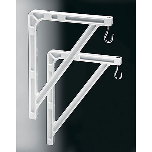 Da-Lite 40932 Mounting and Extension Brackets, No 6 Sheet Metal Wall Brackets, 6\\", White