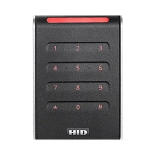 HID 40KTKS-02-00104M Signo Keypad Reader 40K, Black with Silver Trim Baseplate
