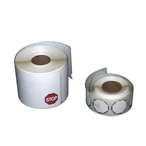 HID EL-DYMO-30911 EasyLobby Self-Expiring Adhesive Badge Roll, Roll of 250, Black & White