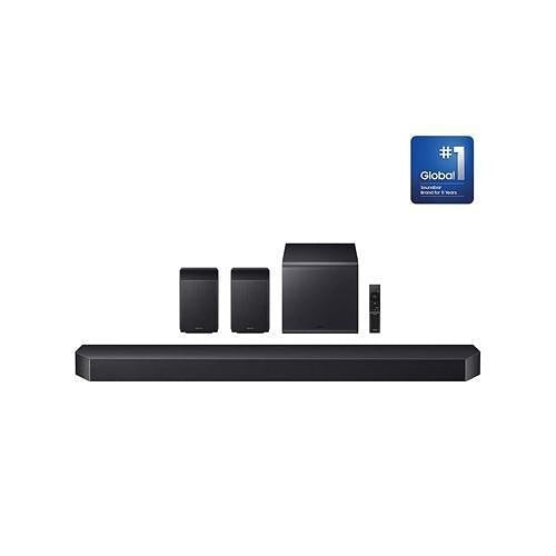 Samsung HW-Q990F-ZC Q-Series Soundbar with Subwoofer and Rear Speaker, Titan Black