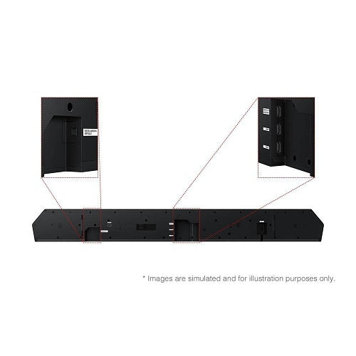 Samsung HW-Q990F-ZC Q-Series Soundbar with Subwoofer and Rear Speaker, Titan Black