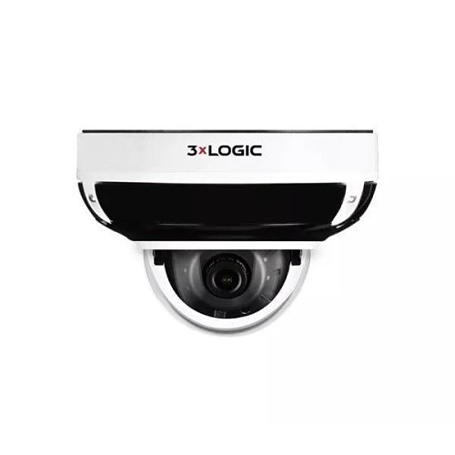 3xLOGIC VX-5M28-MD-IAW-02 5MP Vandal Proof Mini-Dome Camera, Indoor/Outdoor, 2.8mm Fixed Lens