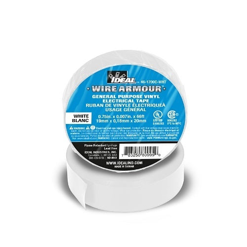 IDEAL 46-1700C-WHT Color Coding Tape, 3/4\\" x66, White