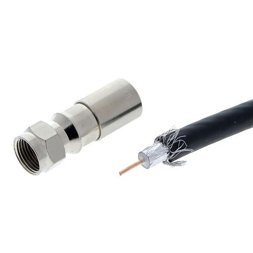 IDEAL 92-650P IDEAL 92-650 RTQ XR RG-6 Compression Connectors, 50-Pack
